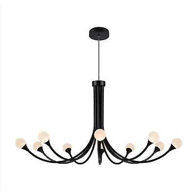 Modern Chandelier Hanging LED Light Shades Ceiling Pendant Lampshade Black • £29.90