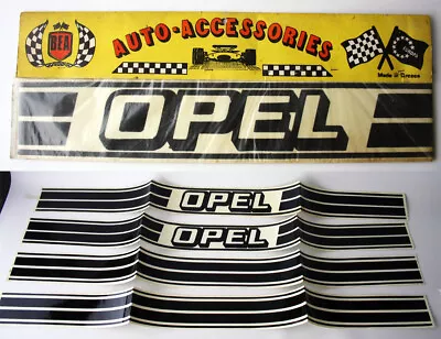 4X AUTHENTIC VINTAGE 80'S OPEL AUTO 99x7.5cm VINYL STICKER DECALS GREECE NEW ! • $39.99