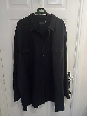 Mens Ralph Lauren Shirt Size 4XL Navy Blue XXXXL  Long Sleeve • £19.99