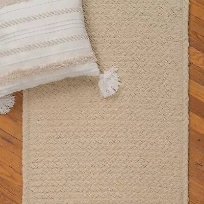$75 • Buy Capel Rugs Naturelle Cross Sewn 100% Wool Natural Country Braided Rug