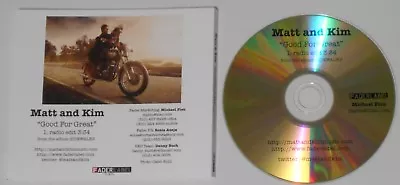 Matt And Kim - Good For Great   - Original U.S. Promo Cd • $14.98