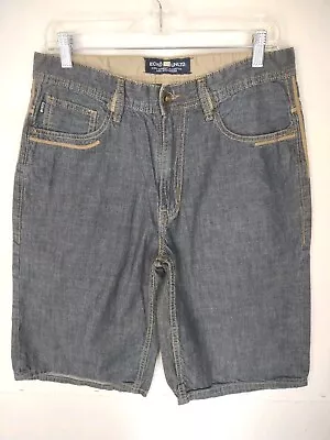 ECKO Unltd Men's Denim Shorts Sz 34 (meas 32) Lightweight Cotton • $11.99