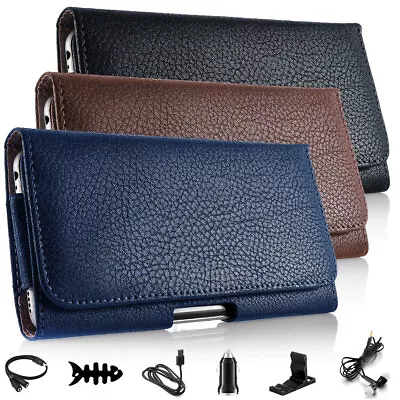 For Motorola Moto G /G Power/G Stylus /5G 2023/edge 2022 Leather Case Clip Pouch • $13.96