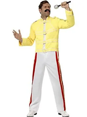 $87.47 • Buy Smiffys Queen Freddie Mercury Costume, Yellow (Size M)