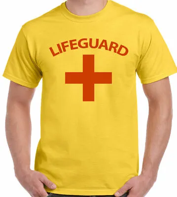 £6.99 • Buy Lifeguard T-Shirt Mens Fancy Dress Costume Baywatch 100% Retro Gift S- 3xl Tee