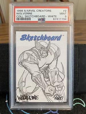 1998 SkyBox Marvel Creators Collection Wolverine Sketchboard Mint PSA 9 LOW POP • $149.99