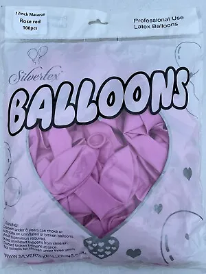 Silvertex  Rose RED Macaroon Balloons - Bag Various Sizes • £7.99