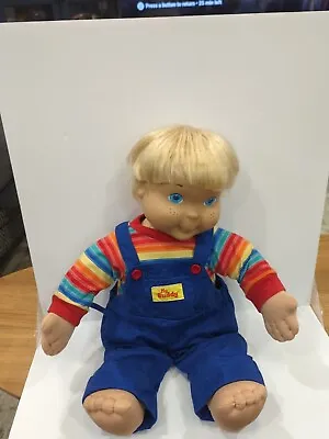 Vintage 1985 MY BUDDY Doll 22” Blonde Hair Blue Eyes W/ Outfit  Playskool. • $28.50