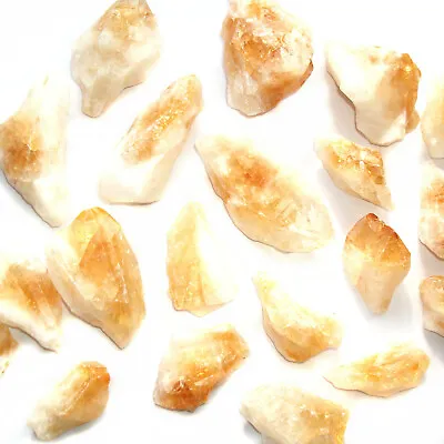 Citrine Crystal Mineral Raw Natural Specimen Rough Stone Yellow White Quartz  • £2.52