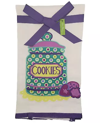 Nwt Vera Bradley Tea Kitchen Towel Heather Cookie Jar • $10.99