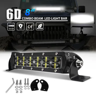 8 Inch 240W Dual Row LED Work Light Bar Spot Driving Offroad 4WD ATV Truck 9/10  • $23.78