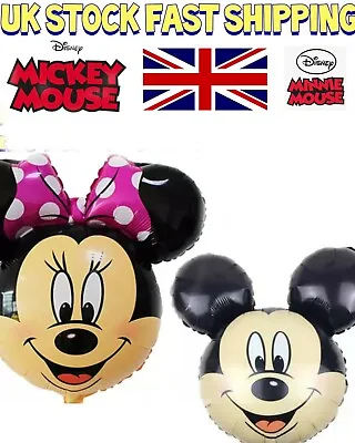 UK Disney Mickey Minnie Mouse 16  Printed Birthday Party Foil Fun Balloons SALE • £2.99