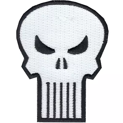 Official Marvel Comics The Punisher Retro Skull Logo Iron On Applique Patch • $13.99