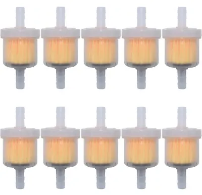 10PCS Motor Inline Gas Oil Fuel Filter Small Engine For 1/4'' Line 6-7mm Hose • $6.95