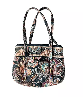 Vera Bradley Kensington Pattern Small Handbag Black • $12.60