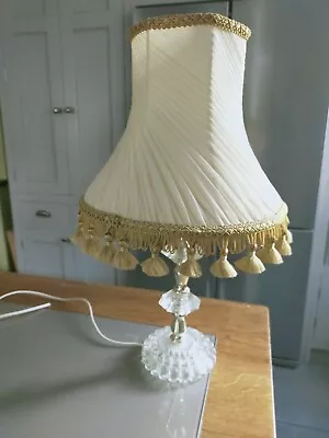 Vintage Glass Effect Table Light With Shade • $18.65