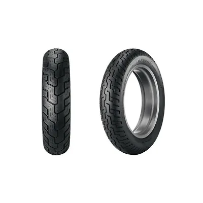 Dunlop D404 Front And Rear Tire Set 130/90-16 And 130/90-16 Blackwall - 2 Tires • $220.10