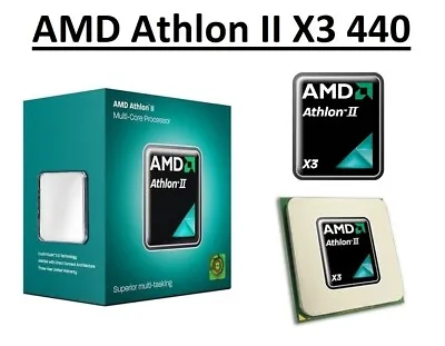 £23.98 • Buy AMD Athlon II X3 440 Triple Core Processor 3.0 GHz,Socket AM2+/AM3, 95W CPU 