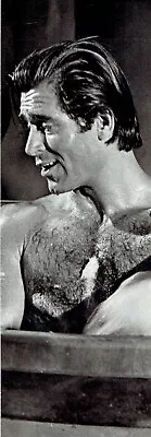 $18.88 • Buy 1966 Press Photo Shirtless Beefcake Actor Clint Walker Poses For Movie 