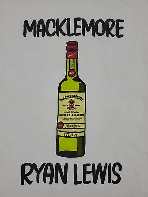 Macklemore Ryan Lewis Shirt Mens Extra Large White Sleeveless Tank Top Adult A62 • $27.93