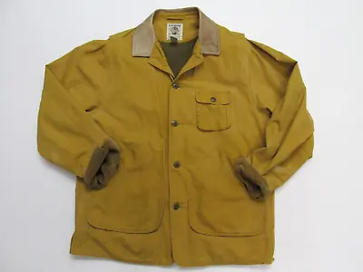 Vintage Banana Republic Canvas Chore Coat Field Jacket Brown Lined Mens M Med • $49.90