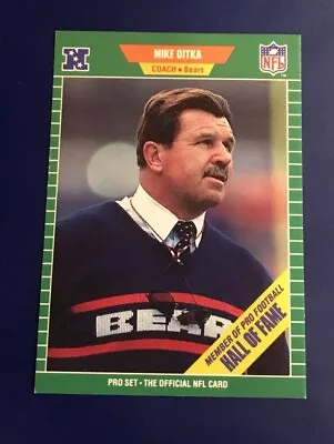 1989 Pro Set # 53 MIKE DITKA Chicago Bears Hall Of Fame SWEATER & TIE DA BEARS • $5.99