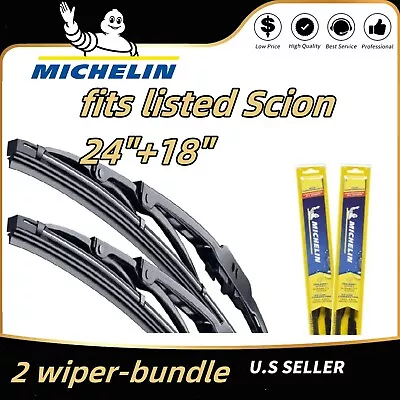 High Performance: Michelin  2-Wiper Blade Set Fits Listed Scion: 13-24-18 • $24.90