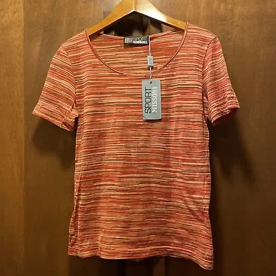 Missoni Sport Red Space Dye Tee 44 M Medium Nwt • $49.99