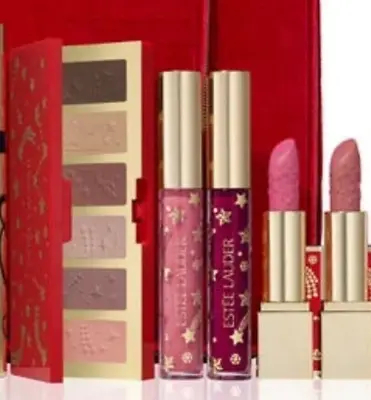 Estee Lauder 2023 Celestial Glam Eyeshadow Palette + 2 Lipstick + 2 Shine Gloss • $26.50