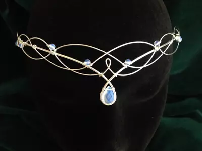 £38 • Buy Moonstone Circlet Silver Medieval Wedding Renaissance Costume Bridal Headdress