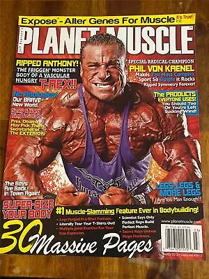 PLANET MUSCLE Bodybuilding Magazine ANTHONY PASQUALE 3-13 • $19.99