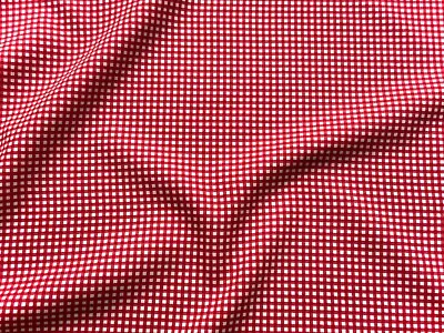 £4.50 • Buy Gingham Christmas Check Fabric   100% Cotton Material  * Red *