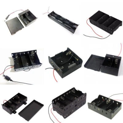 £14.51 • Buy 1 2 3 4 8 Cell C/D Cell Battery Holder Case Enclosed Box/Switch With Wire
