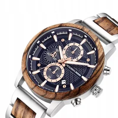 Wooden Watch For Men Men's Wristwatch Unique Modern Man • $81.91