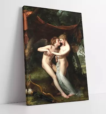 Hugh Douglas Hamilton Cupid And Psyche -canvas Wall Art Artwork Print • £64.99