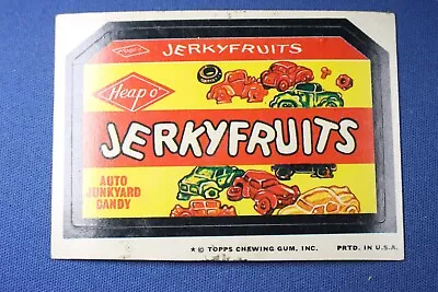 1974 Topps Series 9 - Wacky Packages -  Jerky Fruits  - Authentic • $2.35