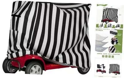 Poytrt Mobility Scooter Storage Cover - 49 Lx22.5 Wx39 H Black And White Stripe • $21.38