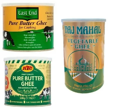 GHEE PURE BUTTER/Vegetable INDIAN ASIAN COOKING KTC TAJ MAHAL 500g 1kg • £9.45