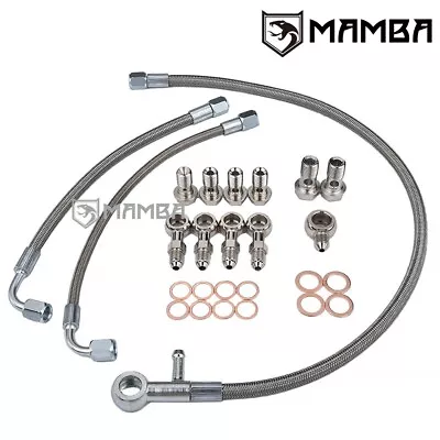 SAAB 9-3 9-5 TD04HL 15T Turbo Oil & Water Line For GT17 To TD04HL / No More Leak • $74.90