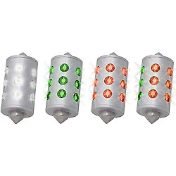 £14.99 • Buy LED Festoon Navigation Light Bulbs For Aqua Signal. Red Port - Aluminium Body