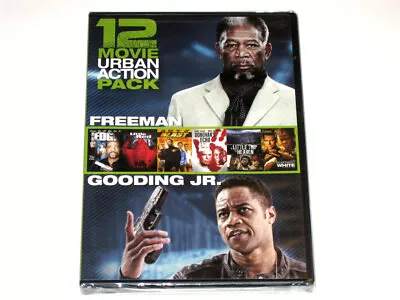 12 Movie Urban Action Pack On DVD - Ving Rhames Ice-T Morgan Freeman • $18.95