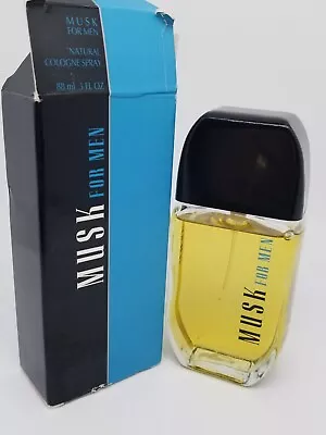 NEW Vintage Avon Musk For Men Natural Eau De Cologne Spray 1997 3 Fl Oz 88 M NOS • $45.99