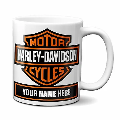 Harley Davidson Motorcycle Personalized Coffee Mug • $18.99