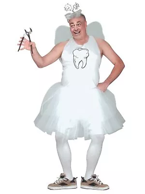 Tooth Fairy Fairytale Dentist Funny Bucks Night Party Adult Mens Costume Plus • £48.66