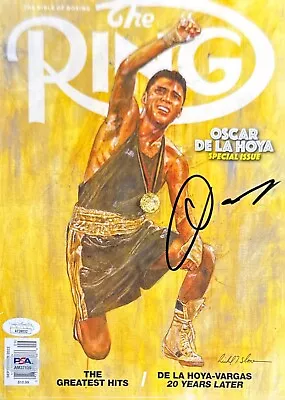 Oscar De La Hoya Signed 'The Ring' Magazine PSA AM37139 • $131.21