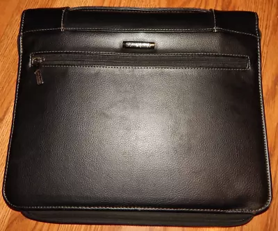 SAMSONITE CLASSIC HANDLED 3 RING Zip Portfolio Black Briefcase  13.5  X 10.5  • $17