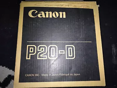 Vintage Canon P20-d Calculator Adding Machine With Paper Rolls • £30