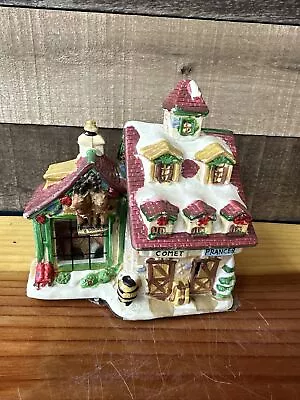 Enchanted Christmas Village “Santa’s Stable” Porcelain Lighted House • $30