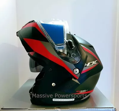 HJC C91 Taly Electric Modular SunScreen Snowmobile Helmet Red 2XL Ugly Box • $179.99