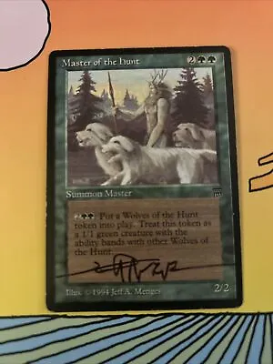 Magic The Gathering MTG Legends MASTER OF THE HUNT LP/EX Signed! • $74.99